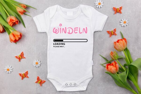Baby Body Witzig. Baby Body Windeln Loading. Baby Body Diaper Loading. Baby Bodysuit Witzig. Baby Bodysuit. Baby Kleidung. – Bild 5