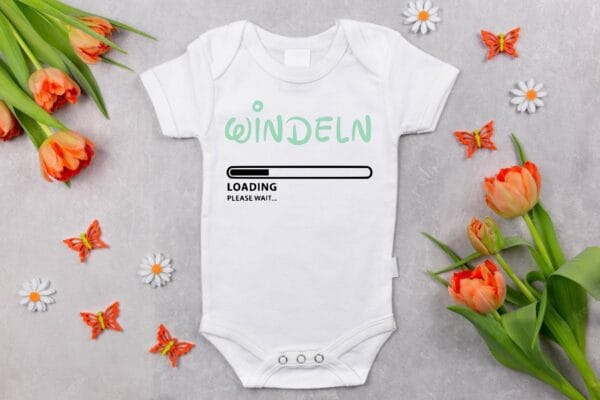 Baby Body Witzig. Baby Body Windeln Loading. Baby Body Diaper Loading. Baby Bodysuit Witzig. Baby Bodysuit. Baby Kleidung. – Bild 4