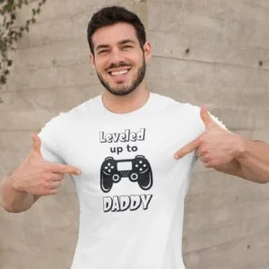 Papa to Be Tshirt Vater Shirt Leveled up To Daddy Shirt Papa Geschenk Du Wirst Papa T-Shirt Vater Witzig Papatobe Shirt Dadtobe Geschenkidee