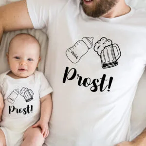Papa und Baby Passendes Outfit Vatertag Geschenk Vater Sohn Partnerlook Papa Kind Familienoutfit Witzig Papa Baby Kleidung Familien Outfit