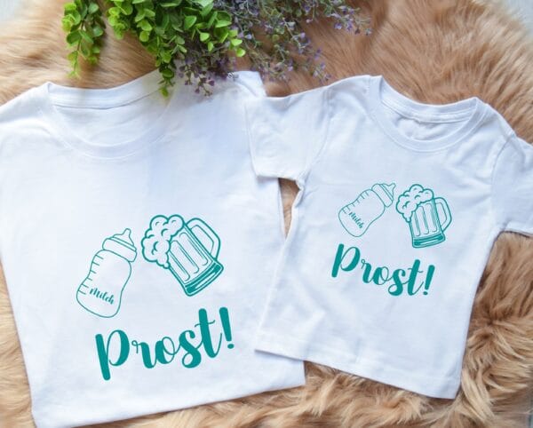 Papa und Baby Passendes Outfit Vatertag Geschenk Vater Sohn Partnerlook Papa Kind Familienoutfit Witzig Papa Baby Kleidung Familien Outfit – Bild 3