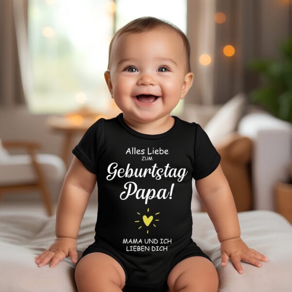 Alles Liebe zum Geburtstag Papa!Feiere Papas Geburtstag mit Liebe.Papa Geburtstag Geschenk.Baby Body Happy Birthday Papa,Mama,Oma,Opa.