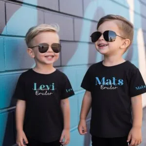 Personalisierte Geschwister-Matching-Shirts & Strampler.Partnerlook Große Schwester,Kleine Schwester.Geschwister Passendes Set Großer Bruder