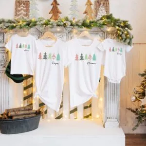 WunderbarWeihnacht:Personalisierte Festtagskleidung für die ganze Familie.Weihnachtsoutfit.Familienoutfit.Partnerlook Weihnachten Shirts.
