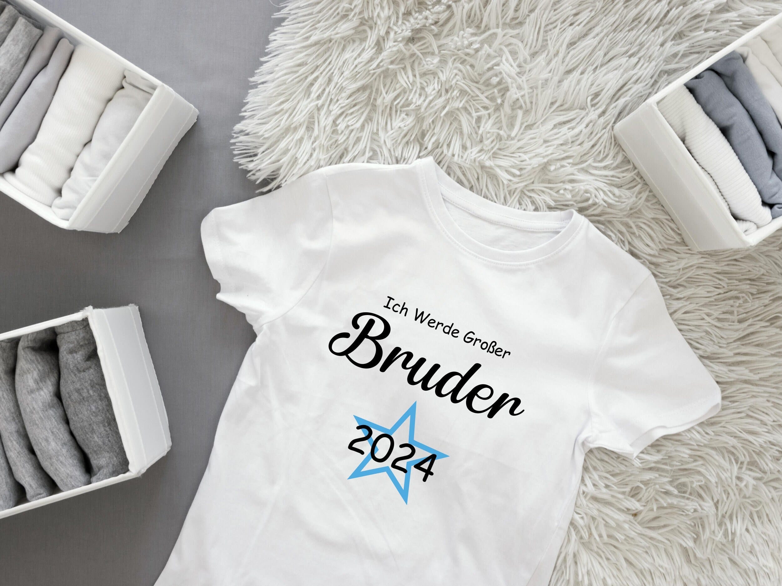 Ich werde große Schwester T-Shirt.Ich werde großer Bruder.Geschwister Ankündigungs-Outfit.Große Schwester/Bruder auf dem Weg Bekleidung.