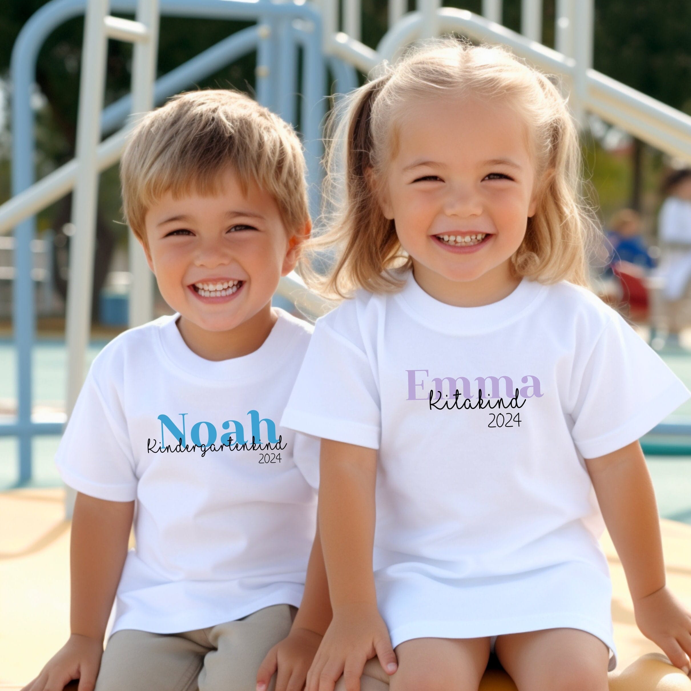 Kitakind 2024 T-Shirt.Personalisiertes Kindergartenkind Outfit.Krippenkind 2024.Kindergarten kind T Shirt mit Name. Krippenkind Baby Body.