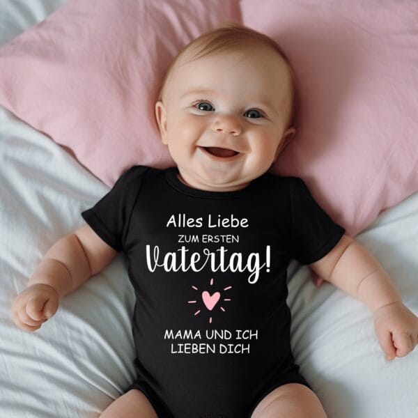 Alles Liebe zum Vatertag:Süßer Baby Body für Besondere Momente.Vatertag 2025.Erster Vatertag Geschenk.Feierliche Grüße zum Vatertag. – Bild 2