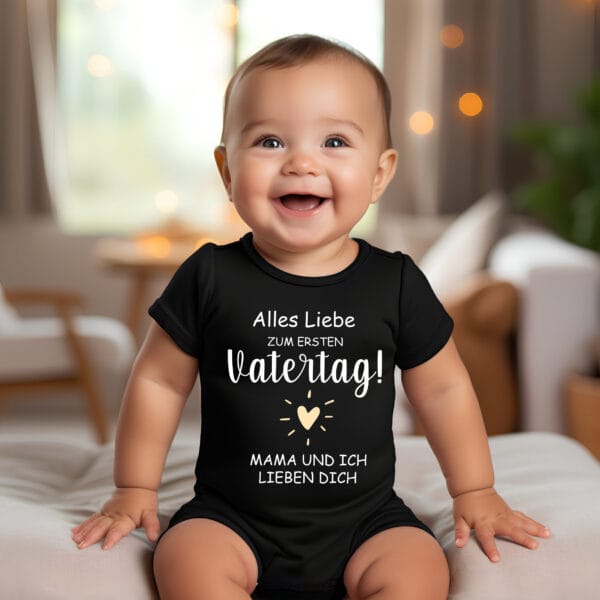 Alles Liebe zum Vatertag:Süßer Baby Body für Besondere Momente.Vatertag 2025.Erster Vatertag Geschenk.Feierliche Grüße zum Vatertag.