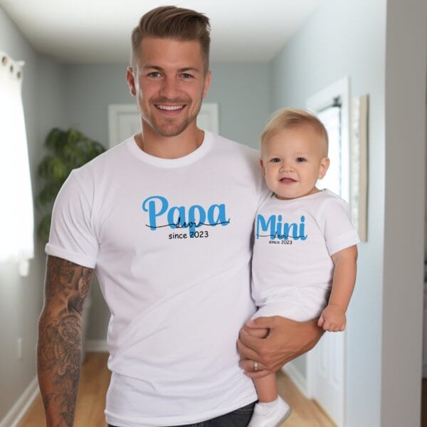 Mama & Ich:Übereinstimmende Momente.Mama und Baby Geschenkidee.Muttertagsgeschenke.Partnerlook Mutter und Kind.Familienoutfit.Mama Mini Set. – Bild 4