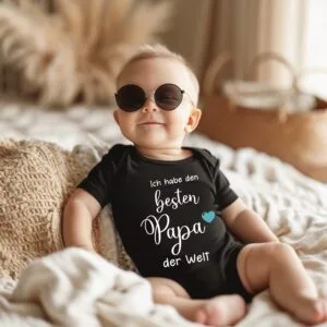 Liebe Dich, Papa:Ich habe den besten Papa der Welt.Baby Body Bodysuit Kind T-Shirt Papa Geburtstaggeschenk.Vatertagsgeschenke.Vatertag 2025.