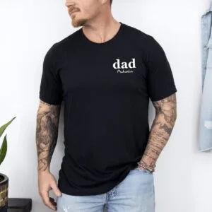Papas Liebe:Wo jeder Name zählt.Papa Geschenk.Papa Geschenkidee.Personalisiertes Vater Shirt.Vatertaggeschenk.Personalisiertes papa t shirt.