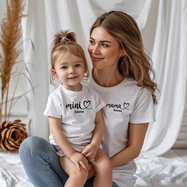 Familien-Duo:Passende Mama und Kind Outfits.Muttert Tochter Outfit.Mama Sohn Partnerlook.Muttertagsgeschenk.Mama Baby Outfit.