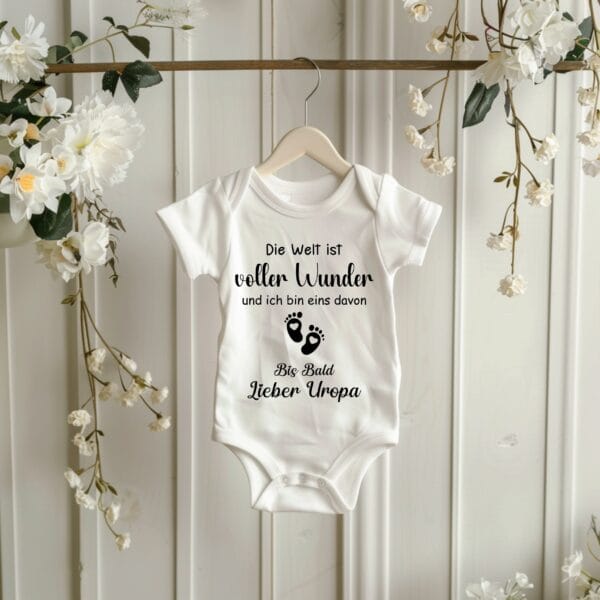 Überraschung!Baby unterwegs:Süßer Schwangerschafts Ankündigungs Body.Baby 2025.Schwangerschaftverkünden Body.BabyBody Bodysuit.Du Wirst Papa – Bild 4