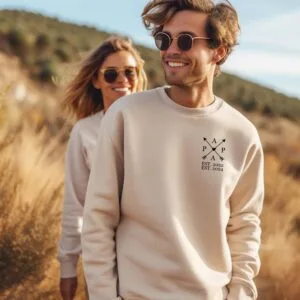 Familiestolz Sweatshirt Personalisiert mit Namen & Daten der Kinder.Mama Sweatshirt.Papa Geschenk.Geburtstaggeschenk.Papa 2024.