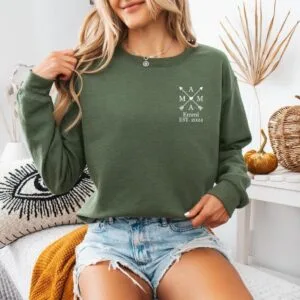 Mama Sweatshirt.Geschenkidee für Mutter.Geburtstaggeschenke.Papa Sweatshirt.Personalisiertes Geschenk.Vater Pulli.Pullover Personalisiert.