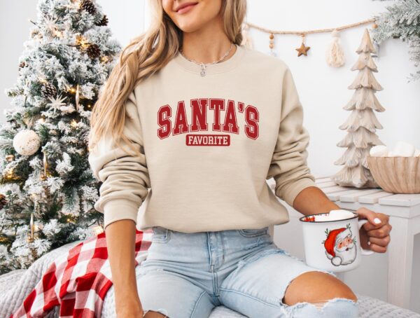 Sei dieses Weihnachten Santas Favorit!Weihnachtssweatshirt.Weihnachtspullover.Pullover Weihnacht.Geschenk.Weihnachtsgeschenk.Sweatshirt. – Bild 2