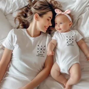 Mini Me Kollektion:Passend für Mama und Baby.Mama und Mini Set.Geschenk mutter und Baby.Partnerlook Familie Outfit.Passendes Set.Geschenke.