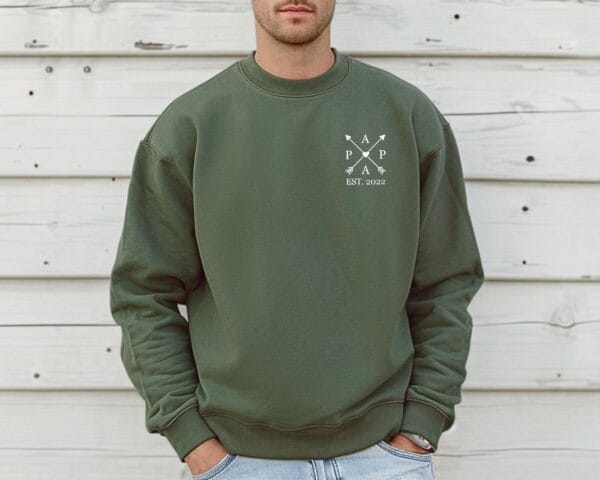 Familiestolz Sweatshirt Personalisiert mit Namen & Daten der Kinder.Mama Sweatshirt.Papa Geschenk.Geburtstaggeschenk.Papa 2024. – Bild 6
