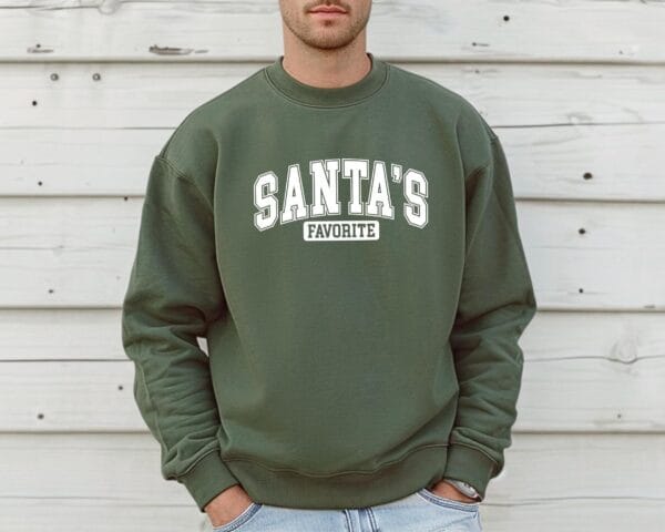Sei dieses Weihnachten Santas Favorit!Weihnachtssweatshirt.Weihnachtspullover.Pullover Weihnacht.Geschenk.Weihnachtsgeschenk.Sweatshirt. – Bild 4