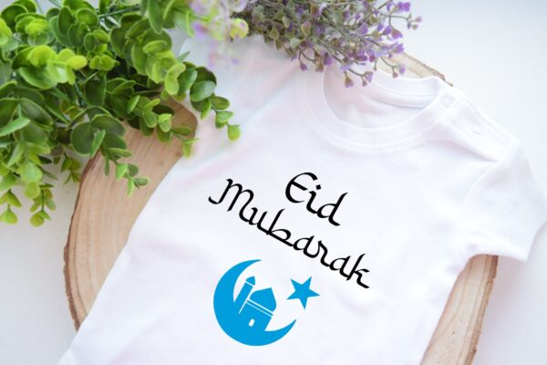 Eid Mubarak Baby Body Ramadan Baby Outfit My First Ramadan BabyBody Bodysuit Ramadan 2025 Baby Ramadan Geschenk Eid Mubarak Baby Kleidung – Bild 3