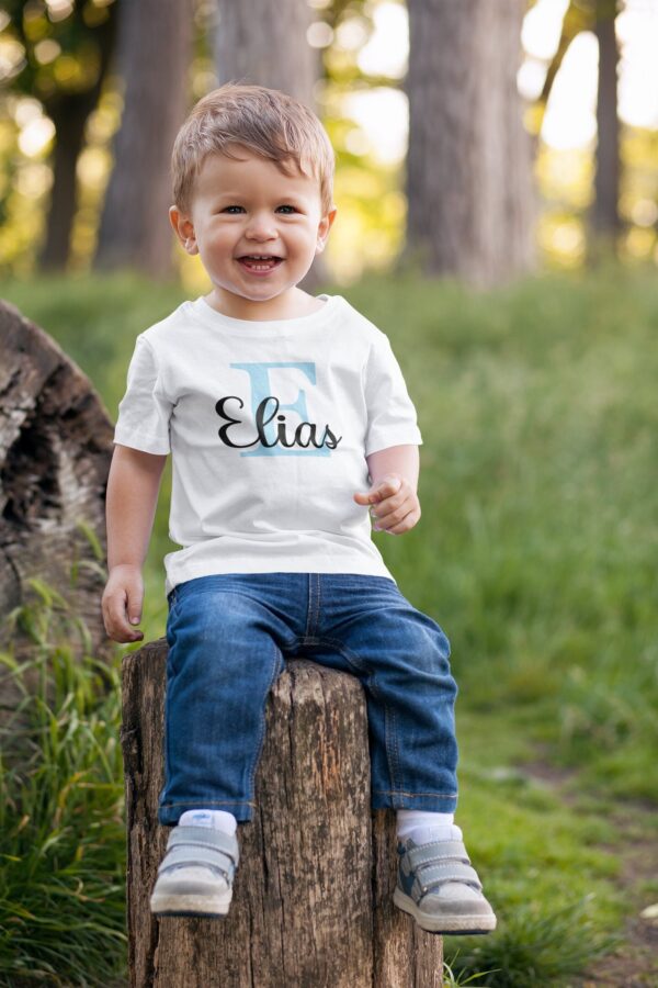 Kleinkinder T-Shirt Personalisiert Tshirt mit Name Baby T Shirt mit Wunschname Personalisiertes Geschenk Mit Name Baby Shirt Kind Tshirt – Bild 5