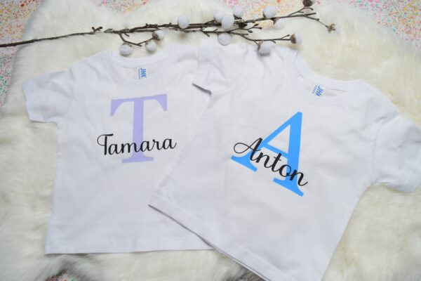 Kleinkinder T-Shirt Personalisiert Tshirt mit Name Baby T Shirt mit Wunschname Personalisiertes Geschenk Mit Name Baby Shirt Kind Tshirt – Bild 4
