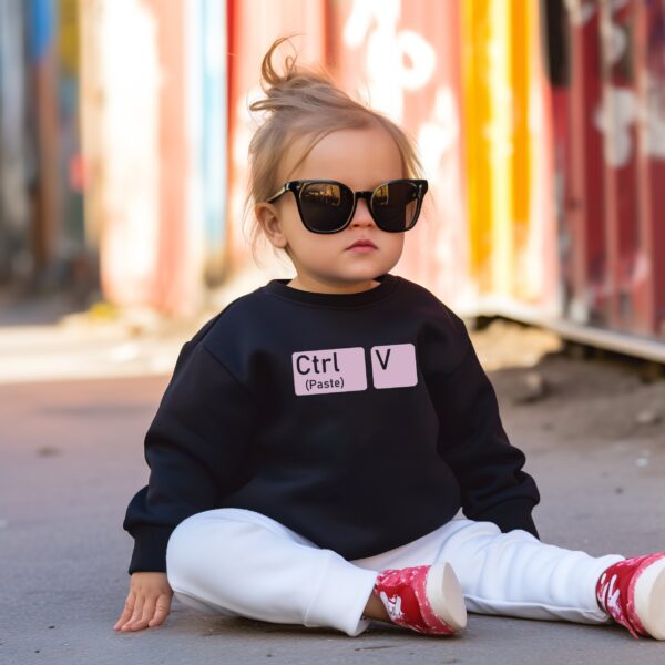 Familien Copy-Paste Pullover Sets.Mini-Me & Me Passende Sweatshirts.Partnerlook Familie.Papa Pulli.Papa und Baby Passendes Outfit Geschenk. – Bild 3