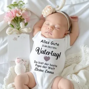 Erstes Vatertagsfest:Strampler zum Vatertag.Baby Body Bodysuit Vatertag. Vatertagsgeschenk.Papa Überraschung.Papa Geschenkidee.Vatertag 2025