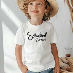 Schulkind 2025.Personalisierter Erstklässler T-Shirt.Geschenk zur Einschulung.Jungen,Mädchen Shirt mit name.Schulanfang.Einschulungsshirt.