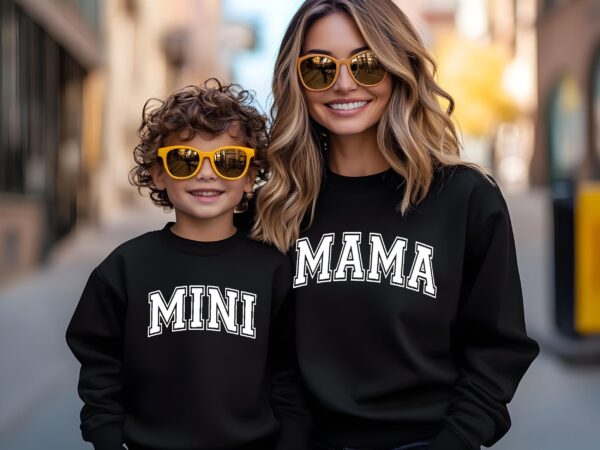 MAMA & MINI Partnerlook Outfits Tolles Weihnachts oder Geburtstagsgeschenk für Mamas und Kinder!Mama und Sohn Outfit.Mama und Tochter Set.