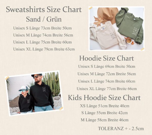 Familien Copy-Paste Pullover Sets.Mini-Me & Me Passende Sweatshirts.Partnerlook Familie.Papa Pulli.Papa und Baby Passendes Outfit Geschenk. – Bild 8