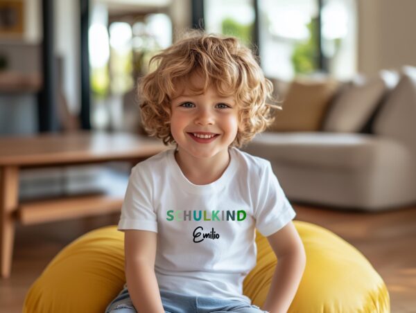 Personalisierte T-Shirts für den ersten Schultag mit Namen.T-Shirts für den Schulanfang.Schulanfang 2025.Personalisierte Schulkind TShirt. – Bild 3