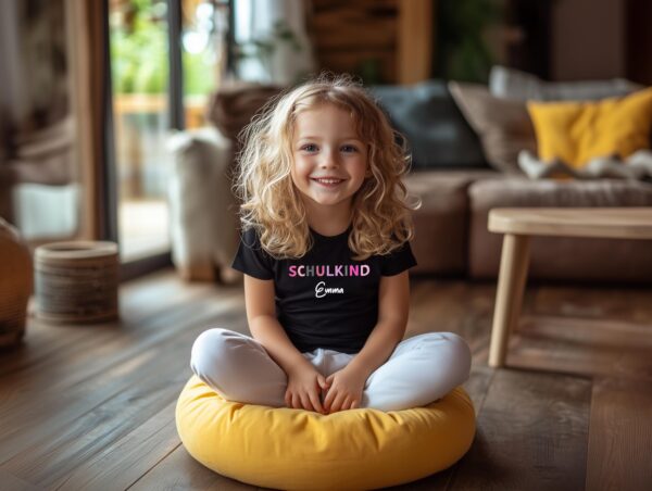 Personalisierte T-Shirts für den ersten Schultag mit Namen.T-Shirts für den Schulanfang.Schulanfang 2025.Personalisierte Schulkind TShirt. – Bild 4