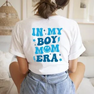 Jungsmama T-Shirt mit coolem Print.Boy Mama Era TShirt.In My Boy Mama Era.Geschenk für frischgebackene Mamas.Geschenk zum Muttertag.