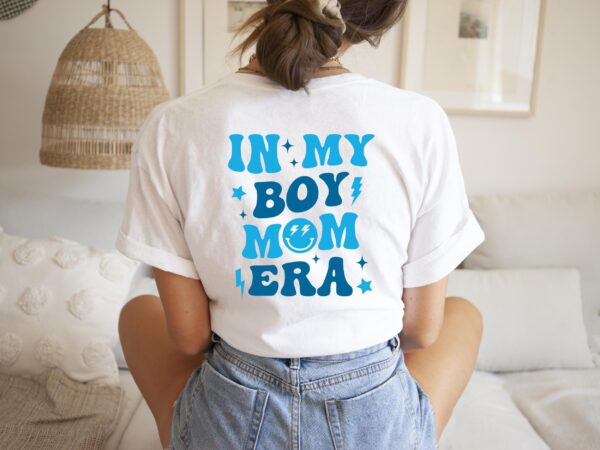 Jungsmama T-Shirt mit coolem Print.Boy Mama Era TShirt.In My Boy Mama Era.Geschenk für frischgebackene Mamas.Geschenk zum Muttertag.