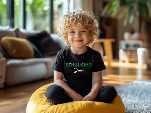 Personalisierte T-Shirts für den ersten Schultag mit Namen.T-Shirts für den Schulanfang.Schulanfang 2025.Personalisierte Schulkind TShirt. – Bild 2
