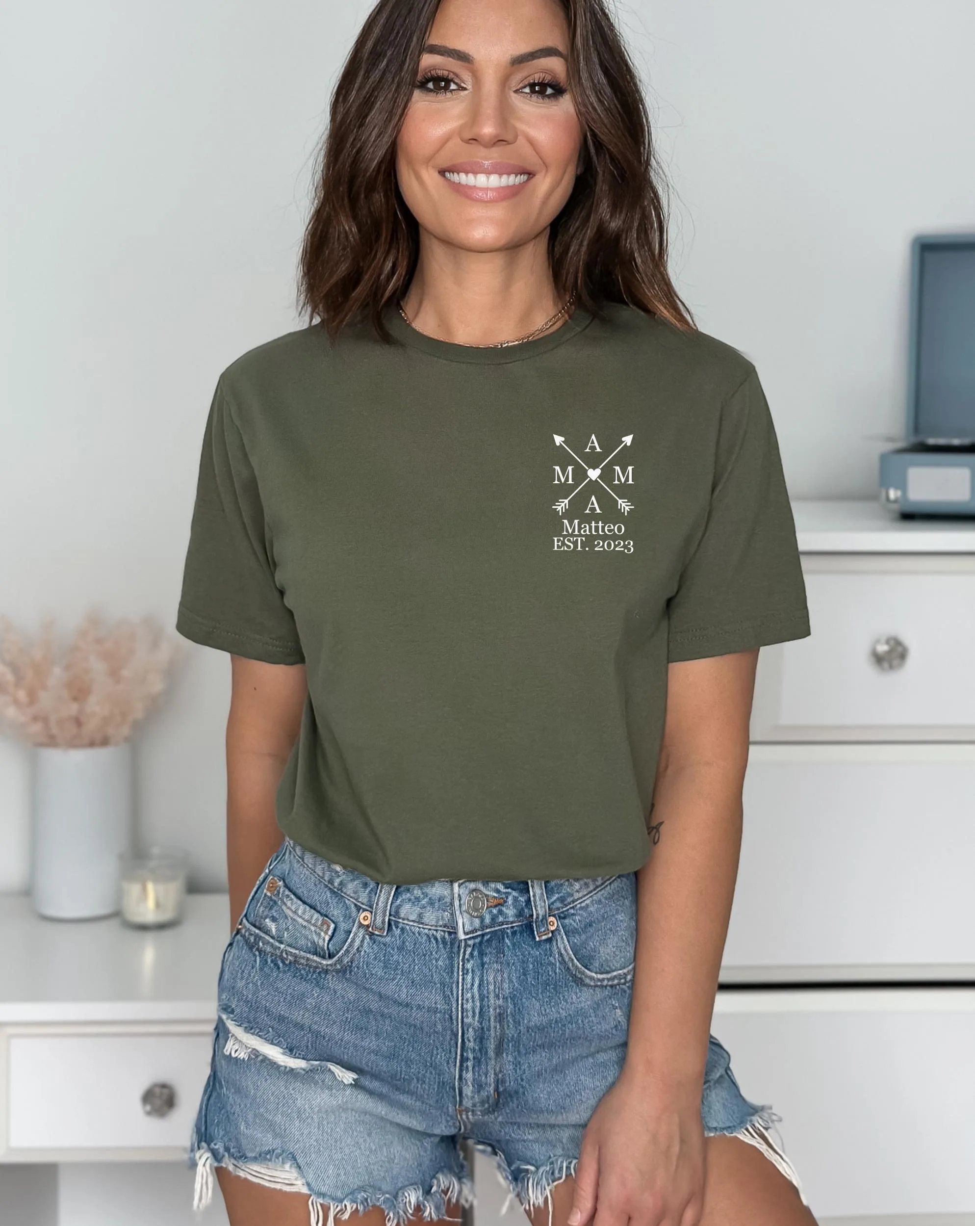 Mama Shirt mit Namen & Geburtsjahr der Kinder – Geschenk zum Muttertag, personalisiertes Geschenk für Mütter, Geburtstagsgeschenk.MAMA 2025. – Bild 5