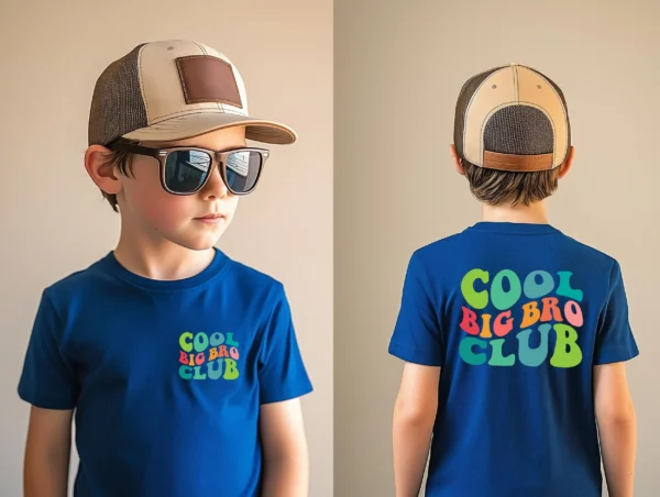 Großer Bruder T-Shirt.Cool Big Bro Club.Kinder Shirt mit Aufdruck.Geschenkidee.Geschwister Shirt für Jungen.Bruder Shirt.Geschenk zur Geburt – Bild 5