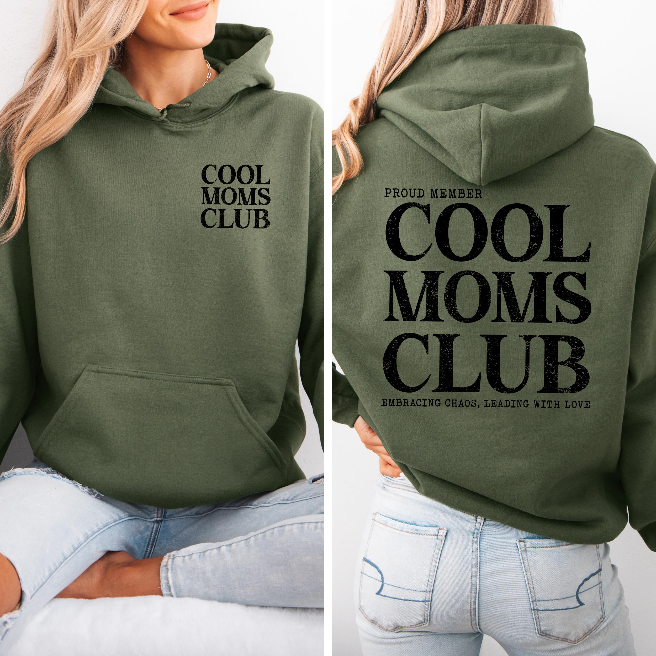 Cool Moms Club Mama Hoodie oder Sweatshirt, Damen Pullover, Geschenk für Mama, Muttertag, Mama Geburtstag, cozy Outfit.MOM Geschenkidee – Bild 4
