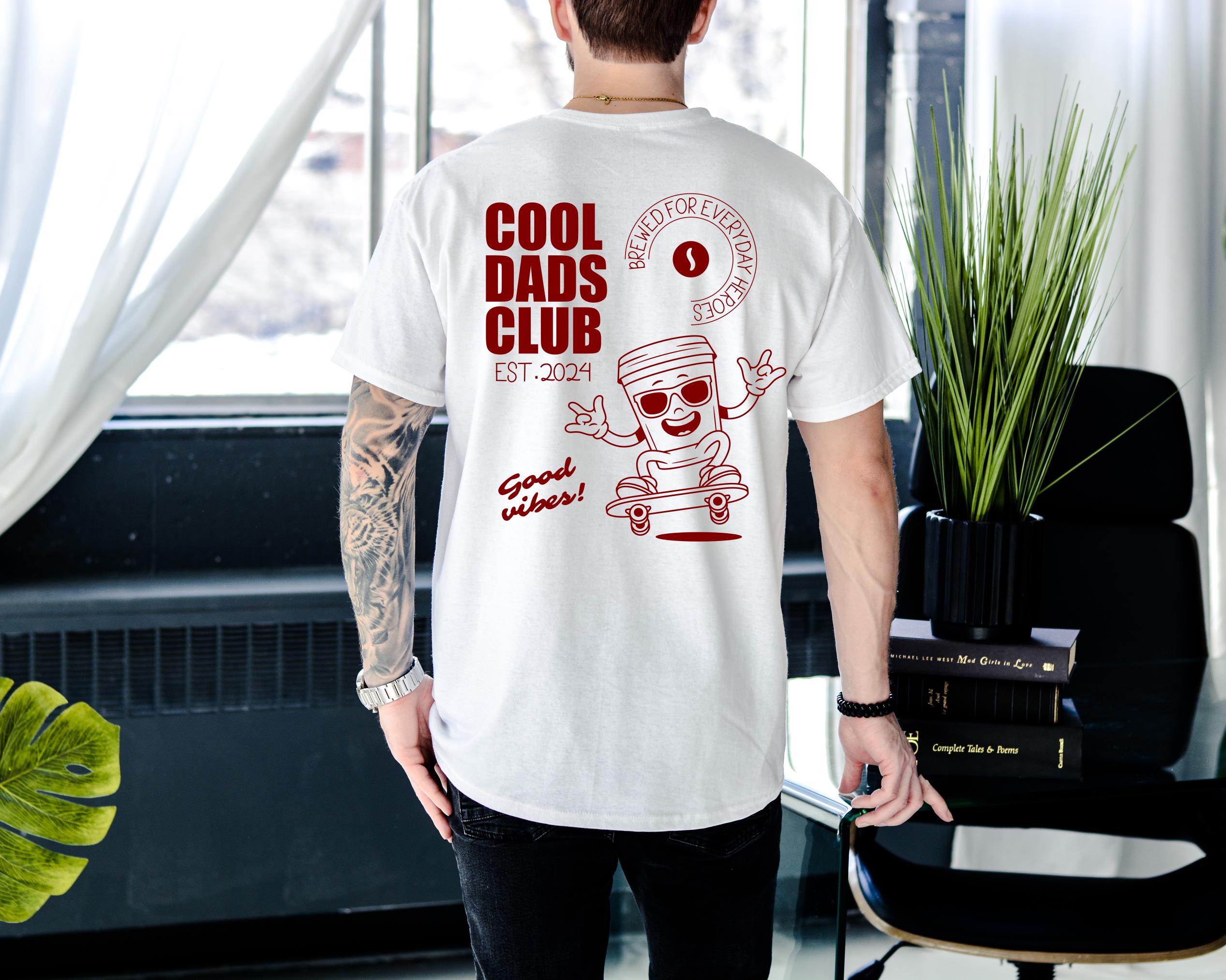 Cool Dads Club T-Shirt für Papa, personalisiert mit Kinder Geburtstagen, Herren Oversize Shirt, Vatertagsgeschenk.Papa Geburtstaggeschenke. – Bild 9