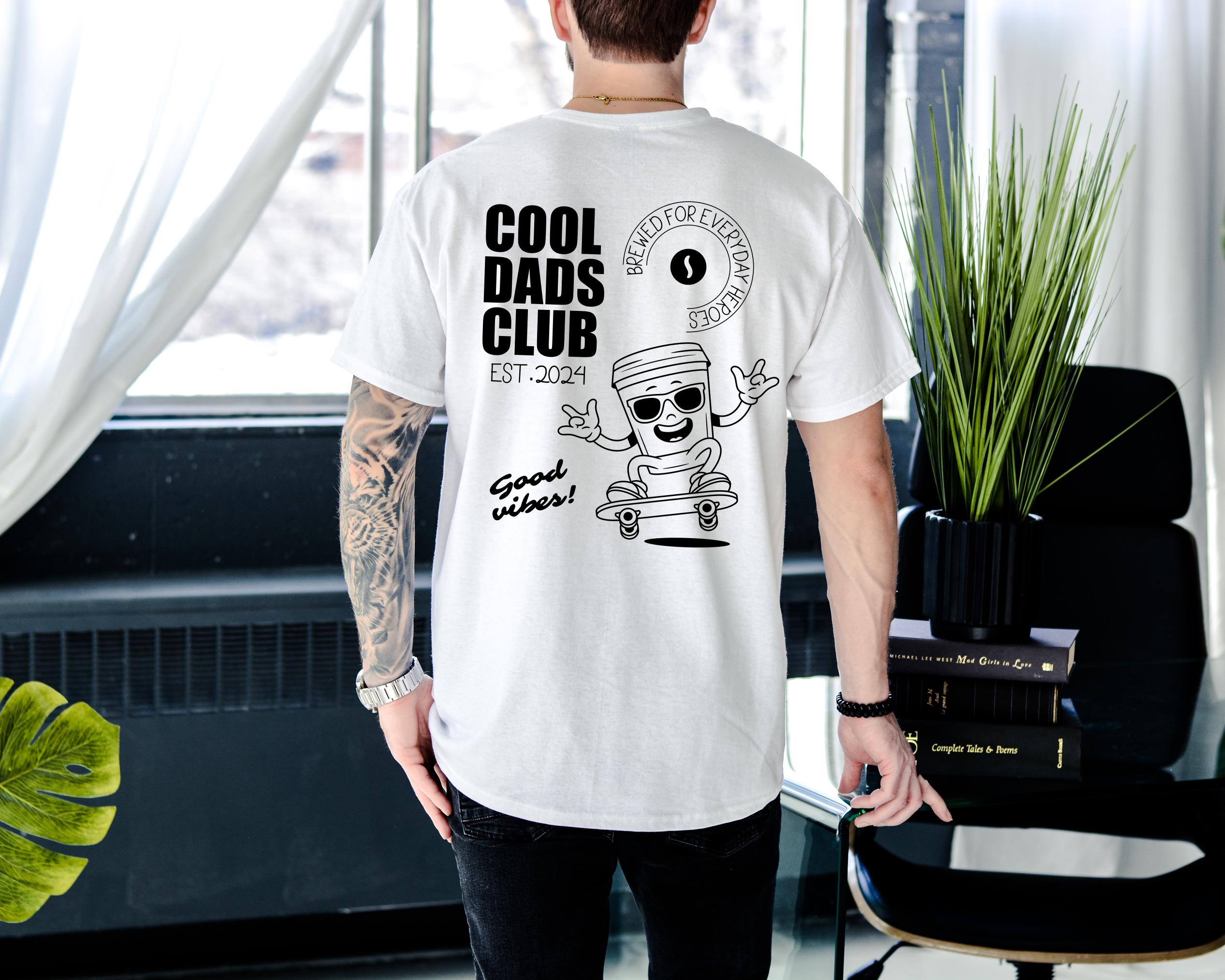 Cool Dads Club T-Shirt für Papa, personalisiert mit Kinder Geburtstagen, Herren Oversize Shirt, Vatertagsgeschenk.Papa Geburtstaggeschenke. – Bild 7