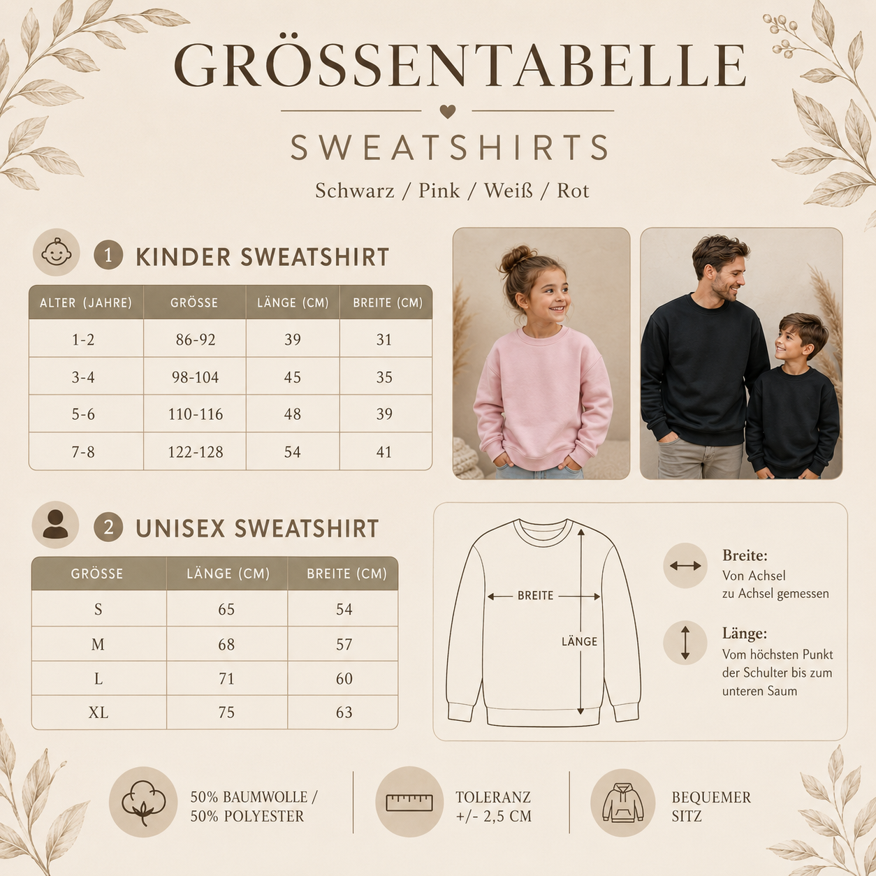 Personalisierter Mama Hoodie mit Kindernamen | Mutter Sweatshirt personalisiert | Initialen & Geburtsjahre | Geschenk für Mama – Bild 11